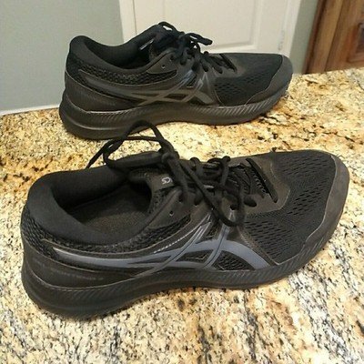 Asics Gel Contend 7 Black Running Shoes 1012A911 Women’s Sz 11