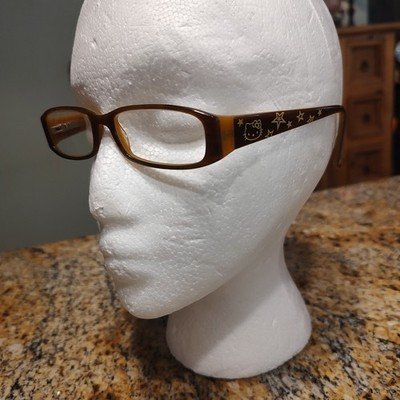 Hello Kitty Eyeglass Frames HK 205-1 Brown Frame 48□15/125