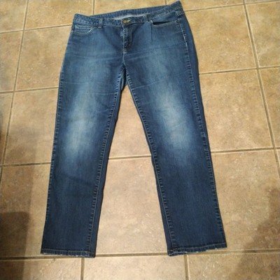 Michael Kors Jeans Women's Size 10 Blue Dark Wash Straight Leg Stretch Denim