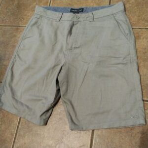 O'Neill Shorts Men's Size 34 Flat Front Bermuda Brown Casual Shorts Logo
