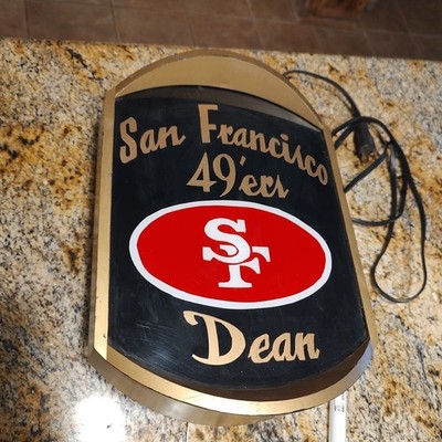 San Francisco 49ers Night Light White Fluorescent Tube Light "Dean"