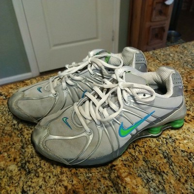 Rare Nike Shox Turbo Women's Sneakers Green Blue Gray 361085-031 Size 7 NICE