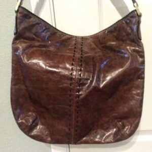 Sigrid Olsen brown leather purse Green interior Shoulder Bag