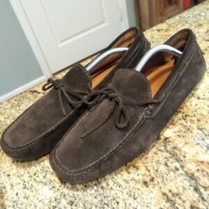 Frye Men's Allen Tie Suede Slip On Loafer Sz 11.5 D EUC