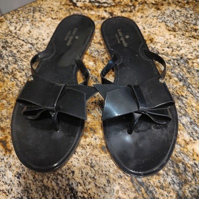 Kate Spade New York Black Flip Flops Size 9 USA ID 40 EUR