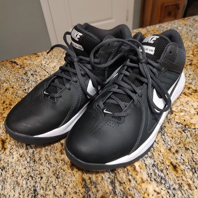 Nike Overplay VIII Basketball Shoes Black White 654730-001 Lace Up Women's 7.5