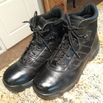 Bates Tactical Sport Boot Black Leather Nylon Lace Up E02262 Men's Size 9.5EW