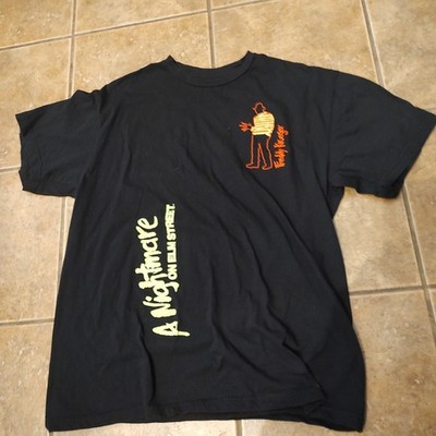 Rare A Nightmare On Elm Street Freddy Krueger Graphic T-Shirt Men's Sz L Black