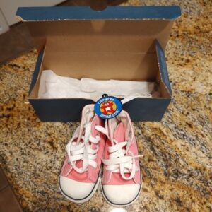 Converse All Star Pink Hi Top Baby Toddler Sneakers lace Up Shoes Size 4 NWB