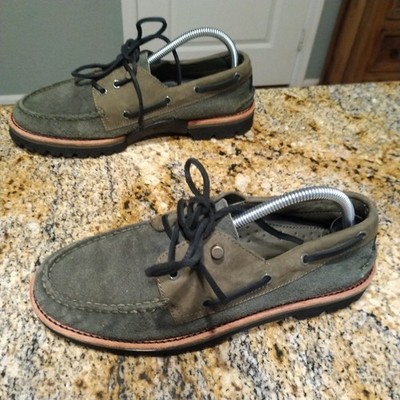 Sperry Top Sider Men's 3-Eye Leather Boat Shoes Vibram Sole STS23889 Size 9M