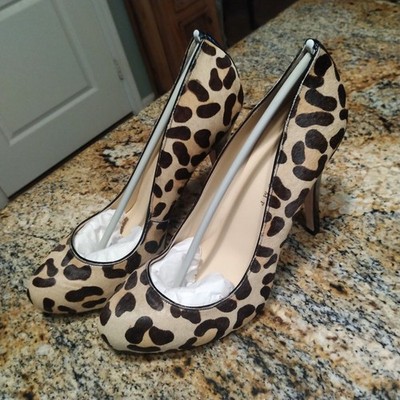 Ivanka Trump Janie Pump Heels Womens Size 10M Leopard Print Leather CalfHair EUC