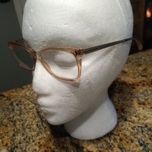 Tom Ford TF5353 026 Clear Lens Eyeglasses Brown Frame 54-15-140mm Italy