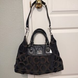 Coach Black Signature Tote Bag ID M0849-12943