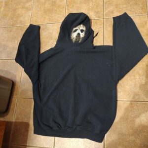 Rare Gildan Friday The 13th Jason Voorhees Graphic Black Hoodie Men's Size XL