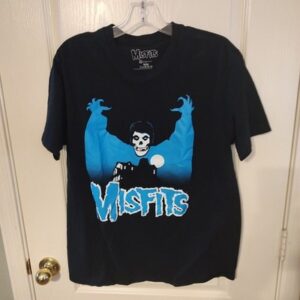 Rare MISFITS VAMPIRE Members Cotton Black Men's T-shirt Short Sleeve Size Large