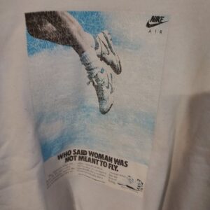 Nike Air Sweatshirt Size L 'Who Said Woman Was Not Meant to Fly' Retro Vintage