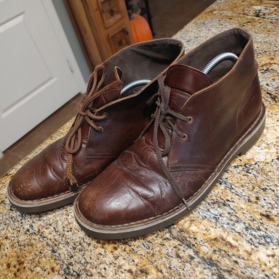 Clark's Brown Leather Chukka Boots Size 10 M Model 15522