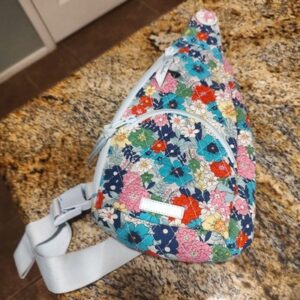 Vera Bradley Floral Sling Bag Quilted Crossbody Bag