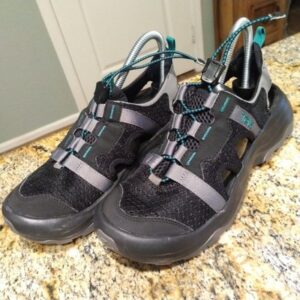 Teva Outflow CT Black Gray Outdoors Water Sandals 1134364 Women's Size 8