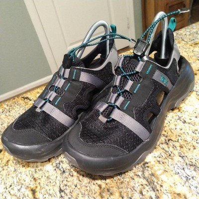 Teva Outflow CT Black Gray Outdoors Water Sandals 1134364 Women's Size 8