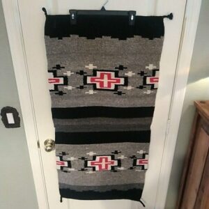 Vintage Southwestern Mexican Rug/Wall Hanging/Saddle Blanket 46" x 21"