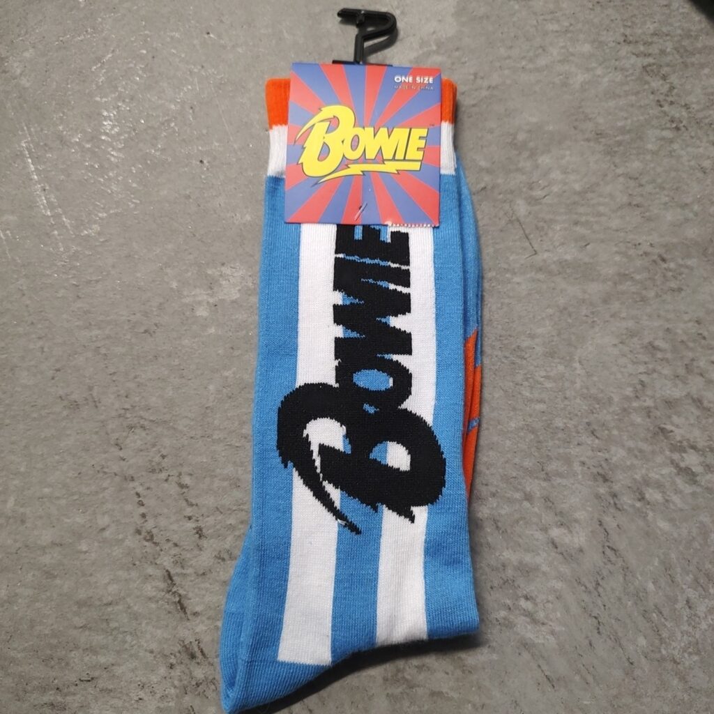 David Bowie Official Merchandise Socks Size US 7-12 ID DBHPSOS