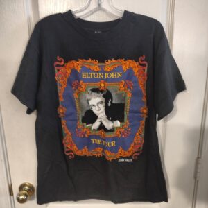 Elton John World Tour T-Shirt 1992-1993 Size Medium M Med