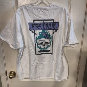 Vintage Freedom Graphic T-Shirt 2XL EST 1999 Skull Design