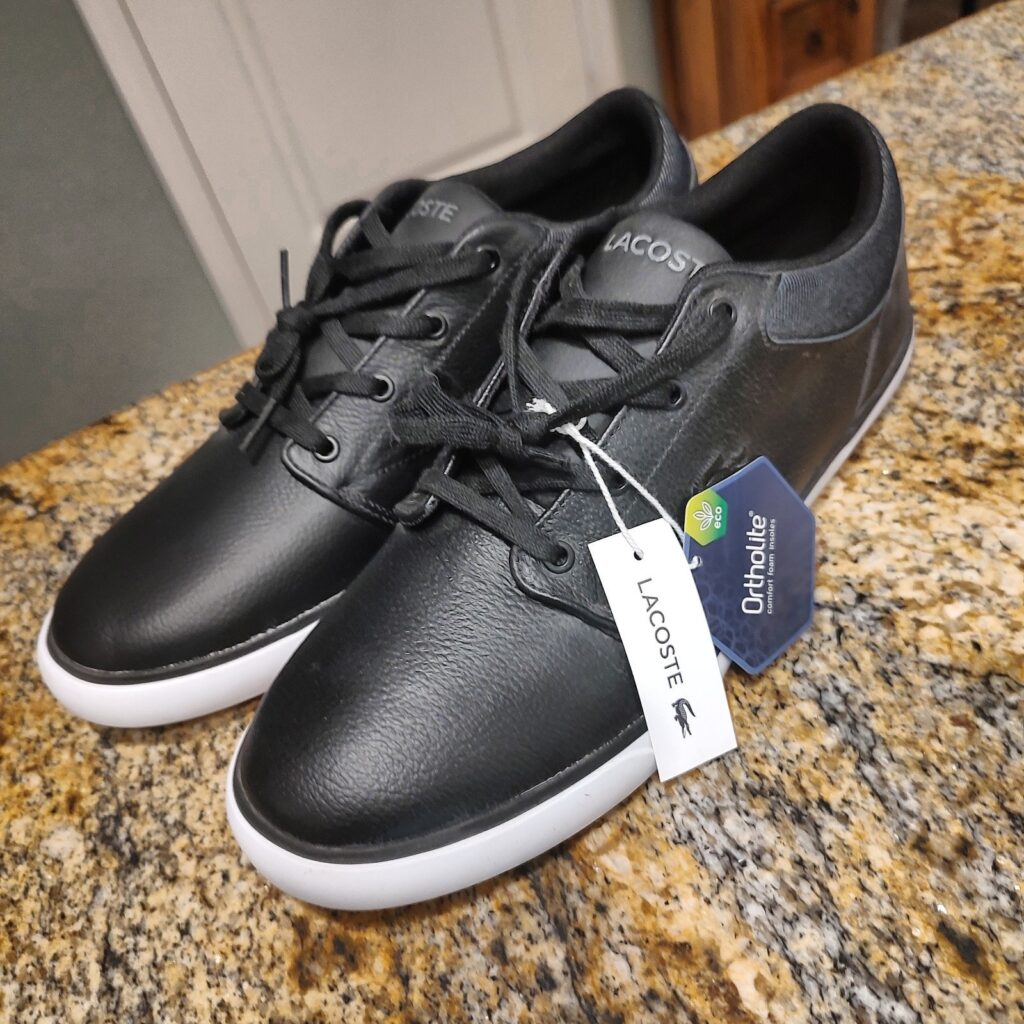 Lacoste Black Sneakers Size 10.5 USA ID Minizah319 1p