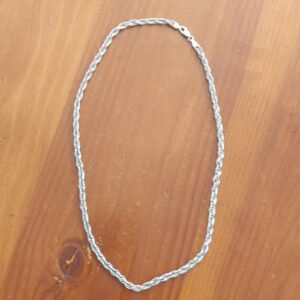 Unisex Sterling Silver 925 Chain Necklace Chain 18" Gently Used Minor Wear