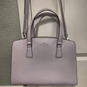 Kate Spade New York Lavender Saffiano Leather Handbag Crossbody Excellent Condit