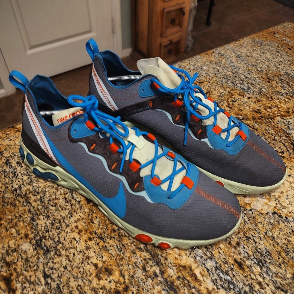 Nike React Element 55 SE Multicolored Men’s CT1142-700 Size 13 US Sneakers