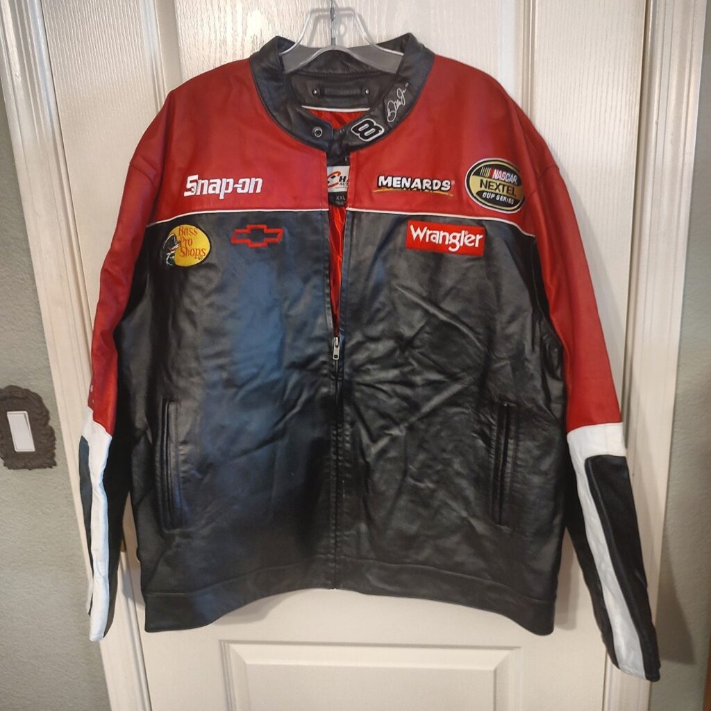 Budweiser Leather Jacket XXL by Wilsons Leather Chase Authentics Dale Earnhardt