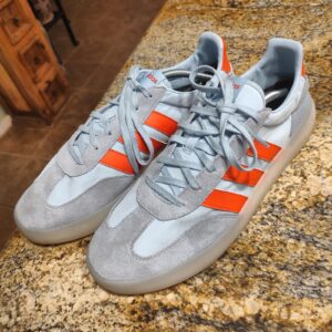 Adidas Barreda Decode IH1238 Men's US 11 Sneakers Light Blue Orange Excellent Us