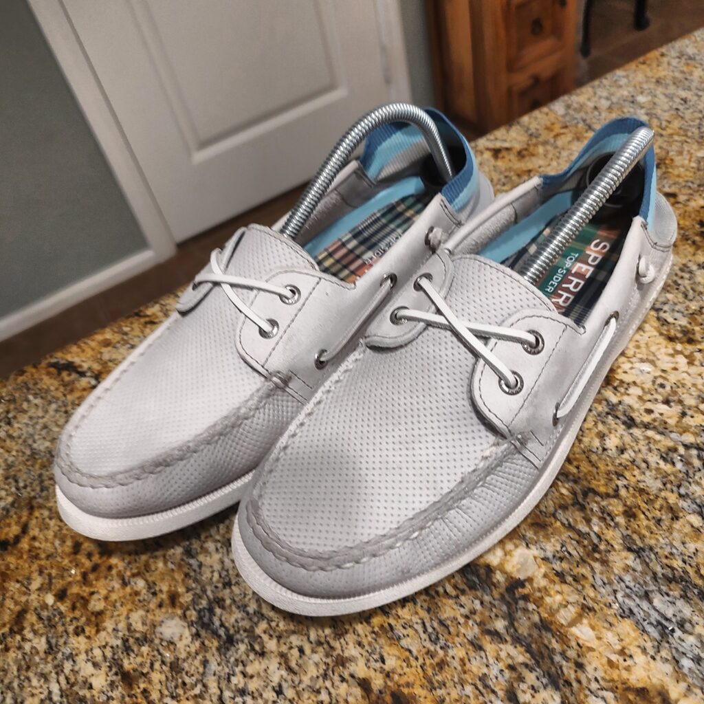 Sperry Top-Sider Mens Gray Boat Shoes STS22340 Size 10.5 M Gently Used