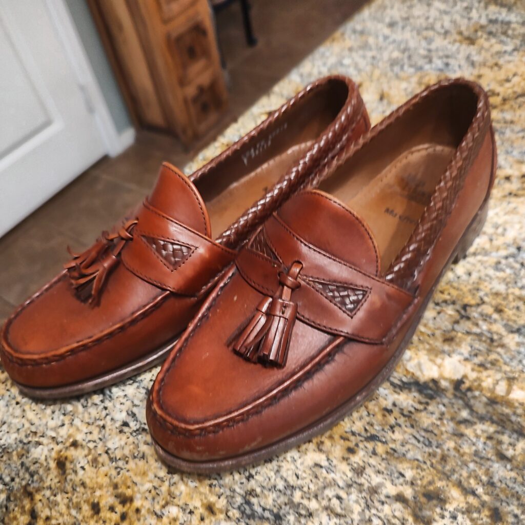 Allen Edmonds Maxfield Tassel Loafers Men's 10 D Brown Leather Gently Used