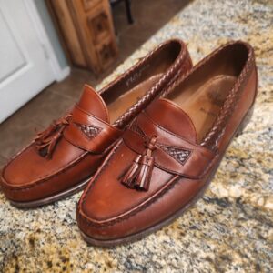 Allen Edmonds Maxfield Tassel Loafers Men's 10 D Brown Leather Gently Used