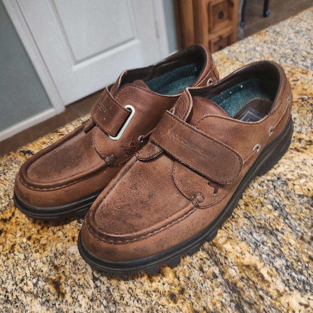 Polo Sport Ralph Lauren Boat Shoes Men's 10.5D Brown Leather MG4512 Gently Used