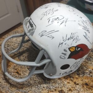 Franklin Arizona Cardinals Autographed Football Helmet Display Used Collectible