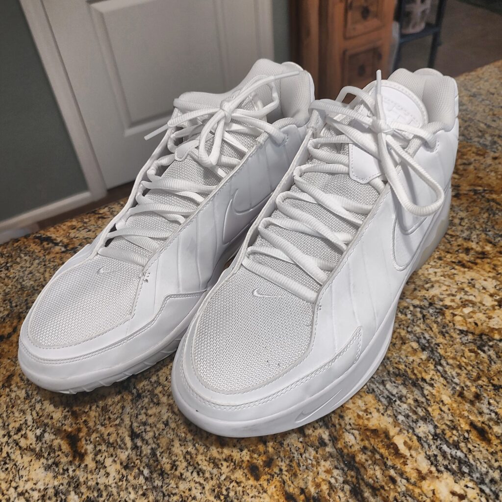 Nike Men's White Athletic Running Shoes Sneakers US 12 Excellent 117520-100