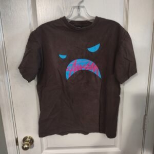Vintage Stussy Brown Graphic T-Shirt Size M Medium Med