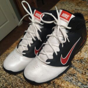 Nike Air Max Full Court 2 Black/University-Red-White Basketball Shoe Men's Sz 11