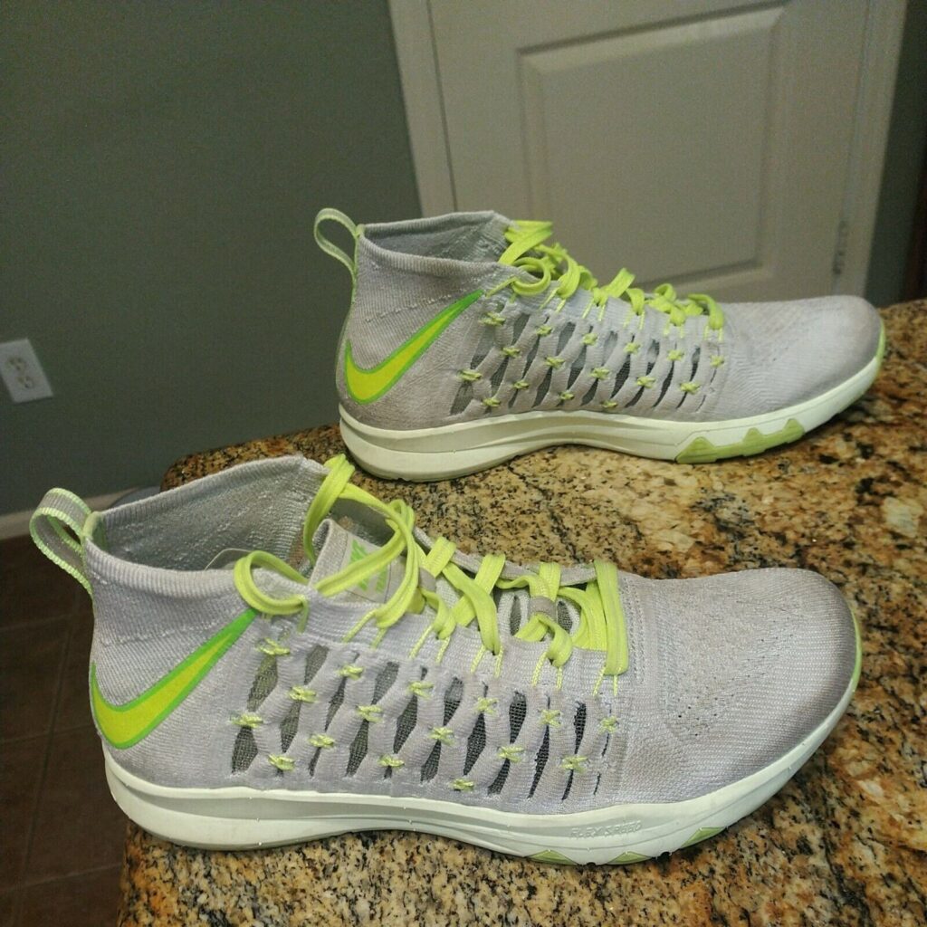 Nike Train Ultrafast Flyknit Cross Training Shoes Men's Sz 7.5 Grey 843694-006