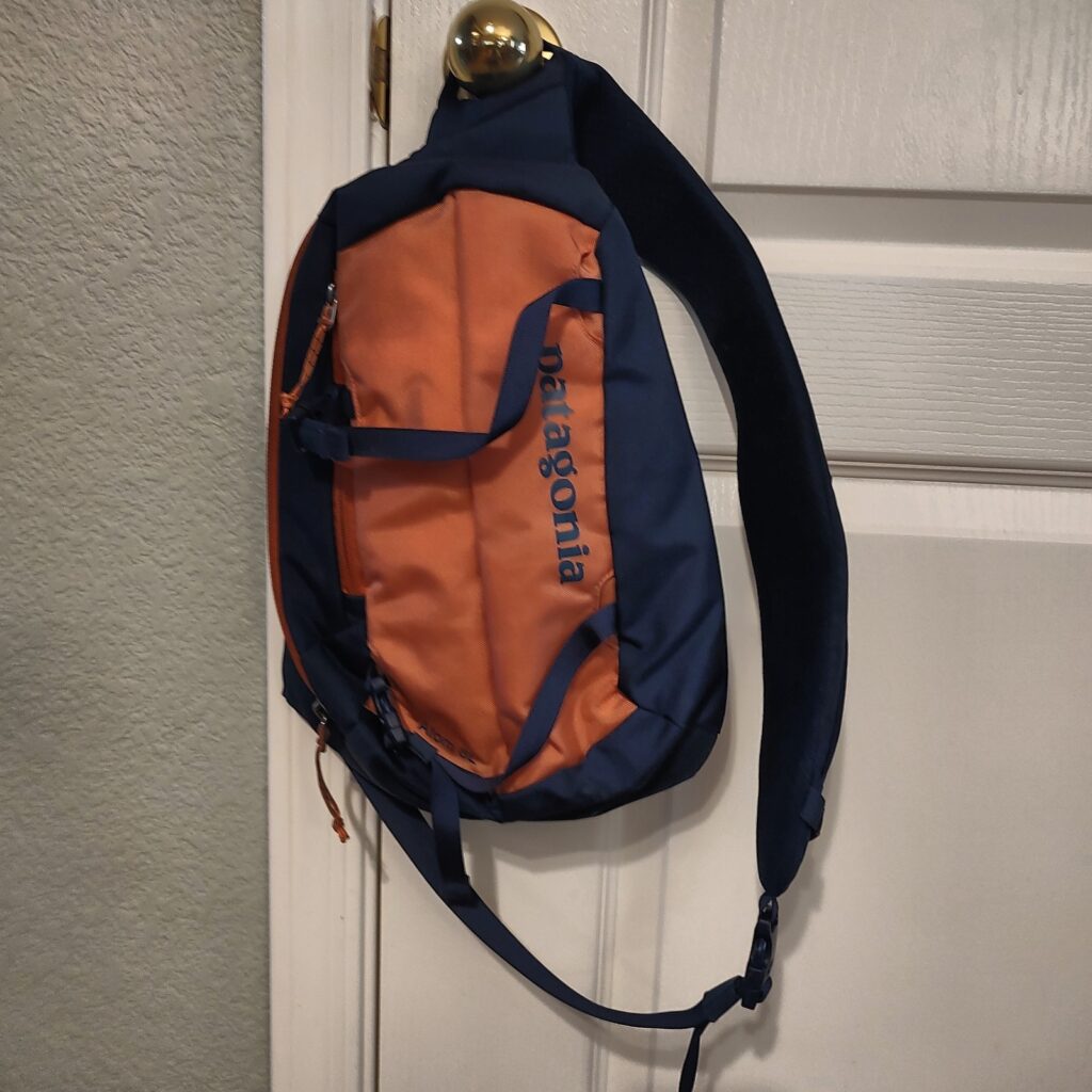 Patagonia Sling Bag Backpack Navy Orange ID 48200