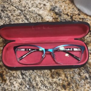 Nicole Miller GALENTA C03 Teal Blush Eyeglass Frames 58-17-140 Womens Excellent