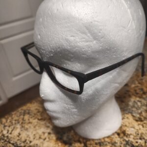 Eco Optics 1066 Unisex Eyeglasses Frames 54-17-145 Tortoiseshell Used Minimal We