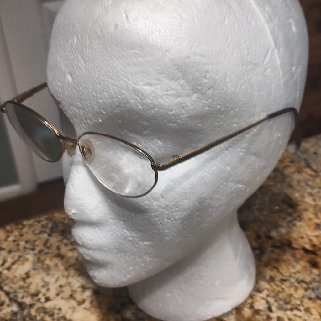 ELLE EL 2569 Rose Gold Metal Eyeglasses Frames Unisex 52-17-135 Gently Used