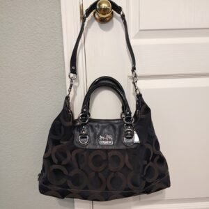 Coach Black Signature Tote Bag ID M0849-12943