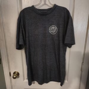 Santa Cruz T-Shirt Dark Gray Heather Used Faded Skate Tee Unisex