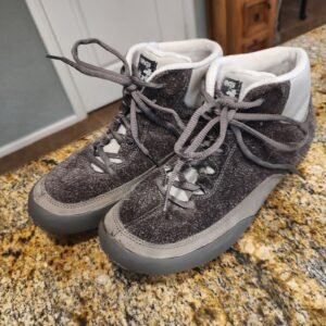 Teva ReEmber Mid Moc Bootie Womens US 10 Gray Quilted Slip On Shoes USED